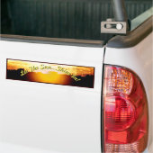 Zonneset blazen... laat de zon in! 2 bumpersticker (Op Truck)