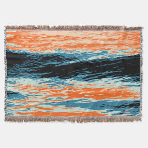 Zonneset/oceaan/golf/Zee Deken