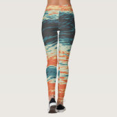 Zonneset/oceaan/golf/Zee Leggings (Achterkant)