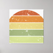 Zonneset voor drukremmen canvas afdruk (Voorkant)