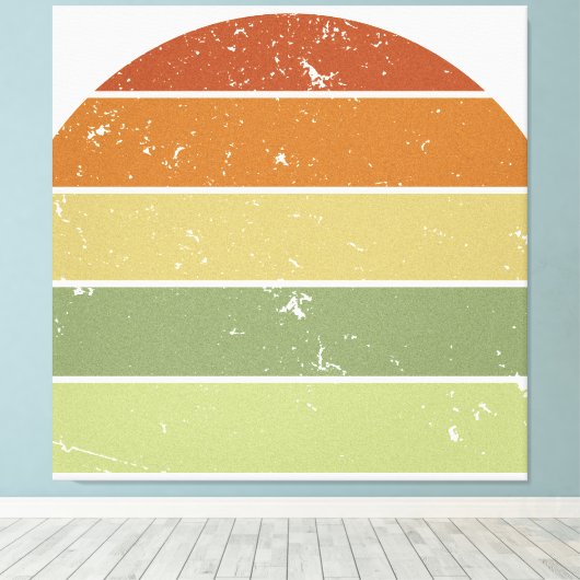 Zonneset voor drukremmen canvas afdruk (Insitu (Houten vloer))