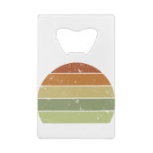 Zonneset voor drukremmen creditkaart flessenopener (Achterkant)