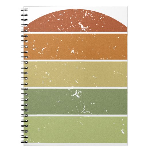 Zonneset voor drukremmen notitieboek (Voorkant)