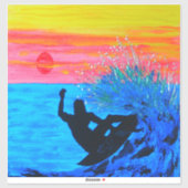 Zonnesilhouet Sticker (Vel)