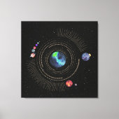 Zonnesistem Canvas Afdruk (Voorkant)