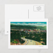 Zonnesnelweg die Spokane vanuit het westen binnenk Briefkaart (Voorkant / Achterkant)