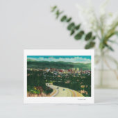 Zonnesnelweg die Spokane vanuit het westen binnenk Briefkaart (Staand voorkant)