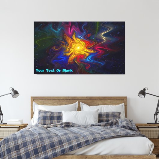 Zonnespectrum Canvas Afdruk (Insitu (Slaapkamer))