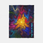 Zonnespectrum Fleece Deken (Voorkant)