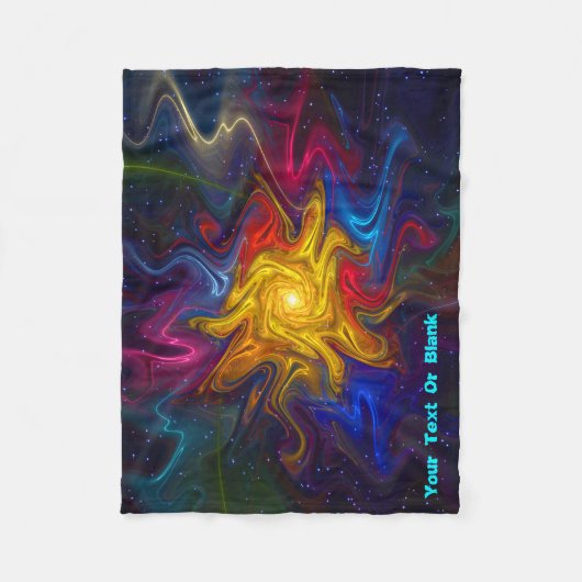 Zonnespectrum Fleece Deken (Voorkant)