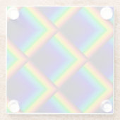 Zonnespectrumschalen Glazen Onderzetter (Achterkant)