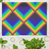 Zonnespectrumschalen Theedoek (Gevouwen)