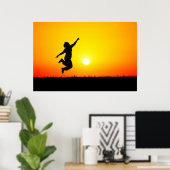 Zonnespringen Poster (Thuiskantoor)