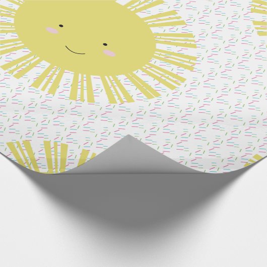 Zonnesprinken Sun Wrapping Paper Cadeaupapier (Hoek)