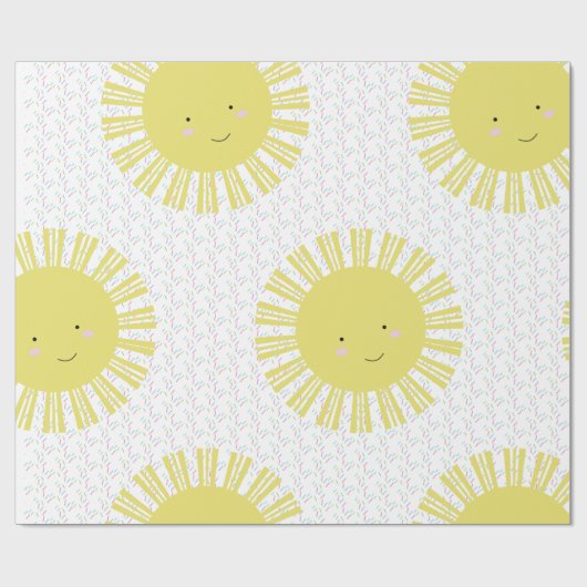 Zonnesprinken Sun Wrapping Paper Cadeaupapier (Vlak)