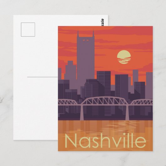 Zonnestadslandschap | Nashville, Tennessee Briefkaart (Voorkant / Achterkant)