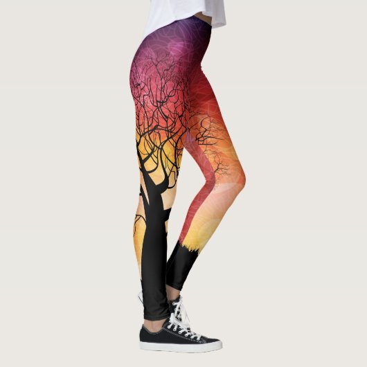 Zonnestboom van het leven leggings (Rechts)