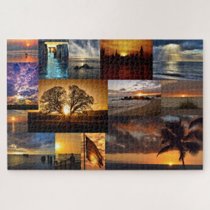 Zonneste Uitzicht uit de hele wereld - 20x30 inch Legpuzzel