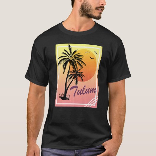  zonnesteek voor Tulum Retro T-shirt (Voorkant)