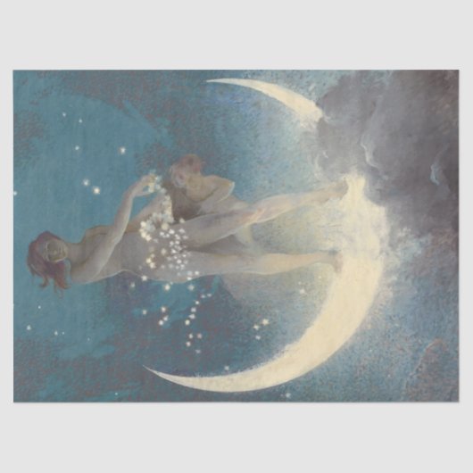 Zonnestelsel 1920's Goddess Stars Universe Tissuepapier (Voorkant)