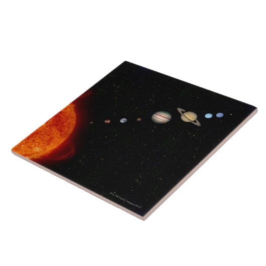 Zonnestelsel 2 tegeltje (Zijkant)