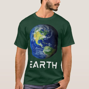 Zonnestelsel 3e planeet Aarde Buitenruimte T-shirt