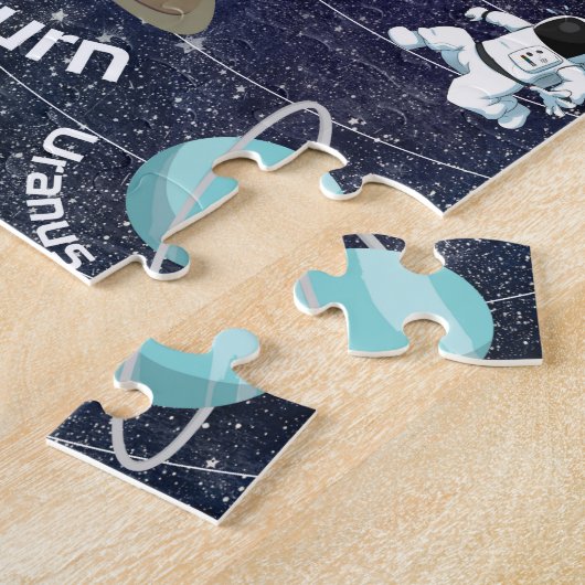 Zonnestelsel, Astronaut en Ruimteschip Legpuzzel (Zijkant)
