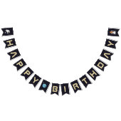 Zonnestelsel Astronaut Gelukkige Verjaardag Typogr Vlaggetjes (Alle)