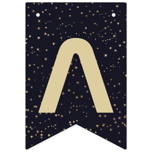 Zonnestelsel Astronaut Gelukkige Verjaardag Typogr Vlaggetjes (Derde vlag)