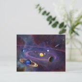 Zonnestelsel Briefkaart (Staand voorkant)