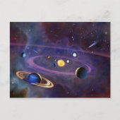 Zonnestelsel Briefkaart (Voorkant)