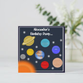 Zonnestelsel Buitenruimtevaartpartij Kaart (Staand voorkant)