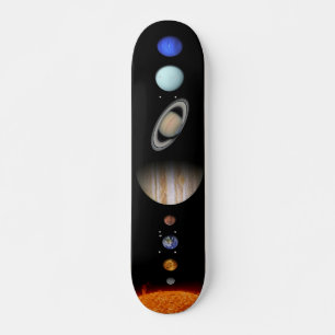 Zonnestelsel Buitenste Ruimte Planeet voor Astrono Persoonlijk Skateboard