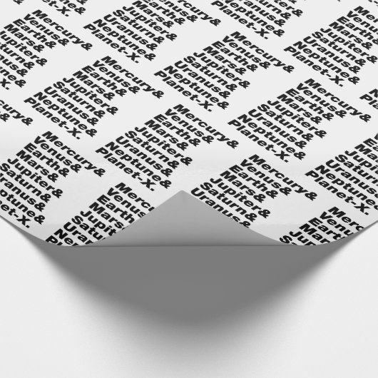 Zonnestelsel Cadeaupapier (Hoek)