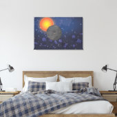 zonnestelsel canvas afdruk (Insitu (Slaapkamer))