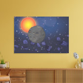 zonnestelsel canvas afdruk (Insitu (Woonkamer))