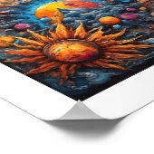 Zonnestelsel Creatie Poster (Hoek)