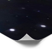 Zonnestelsel dat Poster in een zwarte opening invo (Hoek)