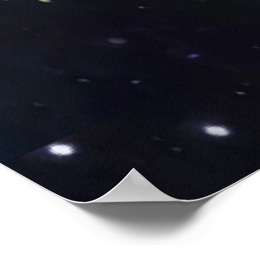 Zonnestelsel dat Poster in een zwarte opening invo (Hoek)