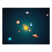 Zonnestelsel Foto Afdruk (Voorkant)