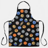 Zonnestelsel Galaxy Planets Ontwerp Schort (Voorkant)