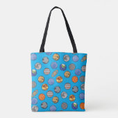 Zonnestelsel Galaxy Planets Ontwerp Tote Bag (Achterkant)