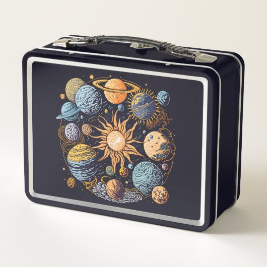 Zonnestelsel Grafisch Ontwerp (Achterkant)