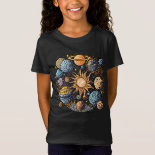 Zonnestelsel Grafisch Ontwerp T-shirt