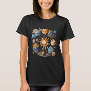 Zonnestelsel Grafisch Ontwerp T-shirt