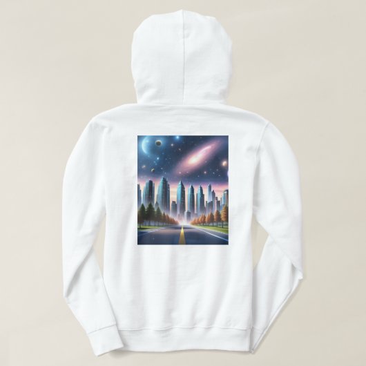 Zonnestelsel Hoodie (Design achterkant)