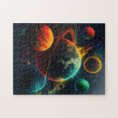 Zonnestelsel Jigzaag Puzzle Legpuzzel (Horizontaal)
