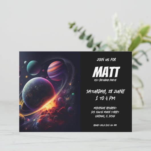 Zonnestelsel Kaart (Staand voorkant)