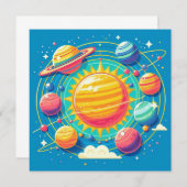 Zonnestelsel Kaart (Voorkant / Achterkant)