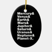 Zonnestelsel Keramisch Ornament (Voorkant)